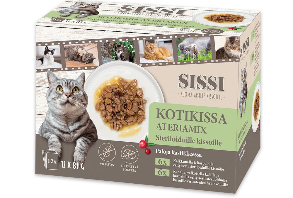 Kissojen täysravinnot ja Sissi märkäruoka